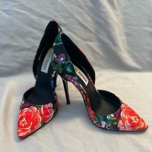 Steve Madden “Floral Varsity” Stiletto Pump Heels